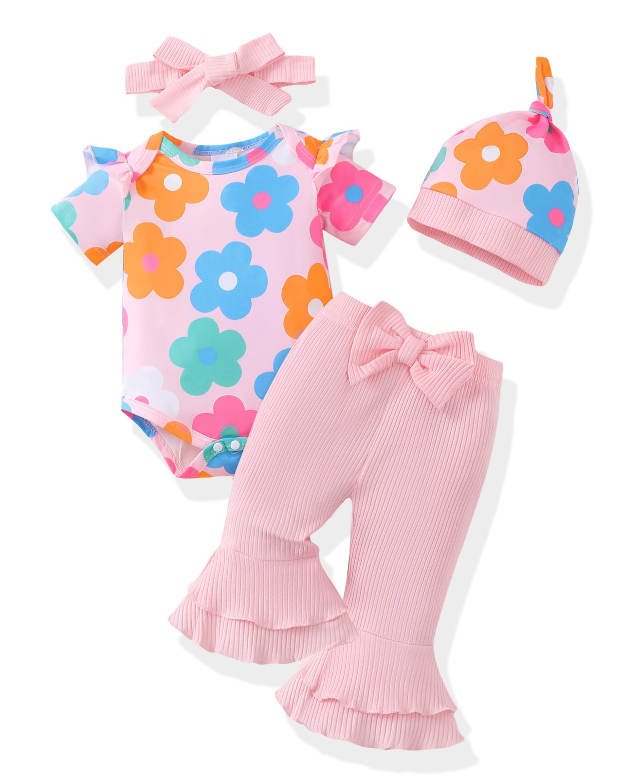 Baby Girl Clothes 6-12 Months Infant Summer Outfit 9-12 Month Girl Clothes Ba…