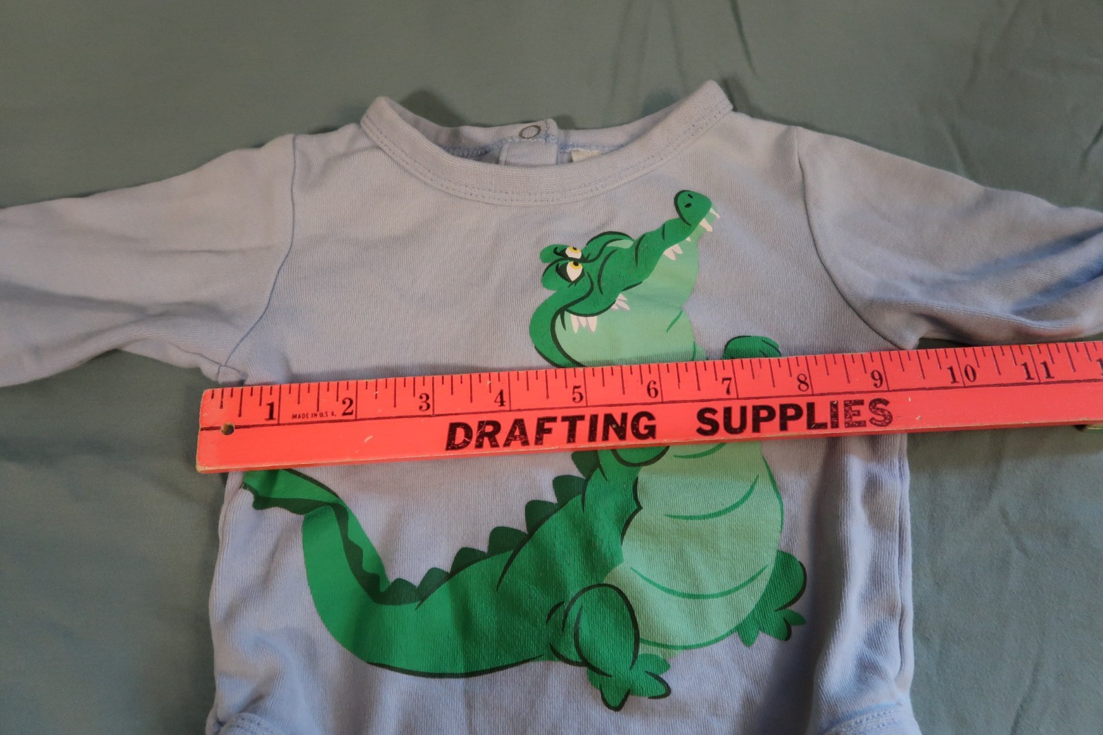 Disney Baby Boy Tick Tock The Crocodile Peter Pan Long Sleeve Bodysuit 3-6M