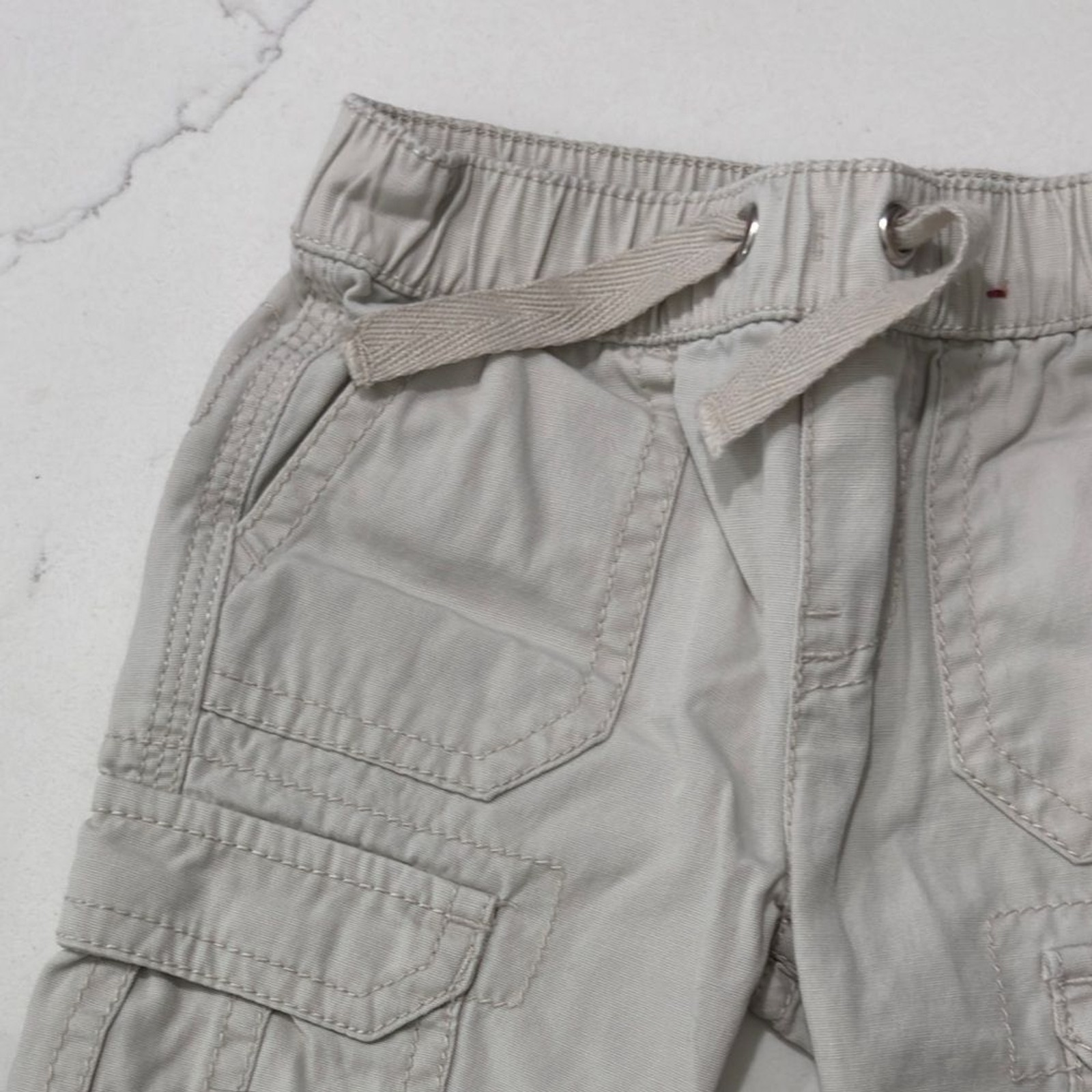 Arizona Jeans Baby Boys Khaki Beige Pants Jeans Cuffed Denim Infant 3 months