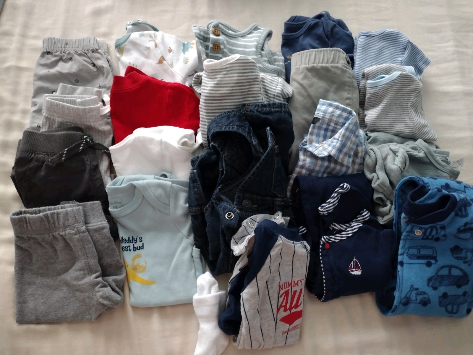 Boys’ Baby Clothes Bundle 3-6 Months 24 Pieces Great Condition Pre Owned Lot