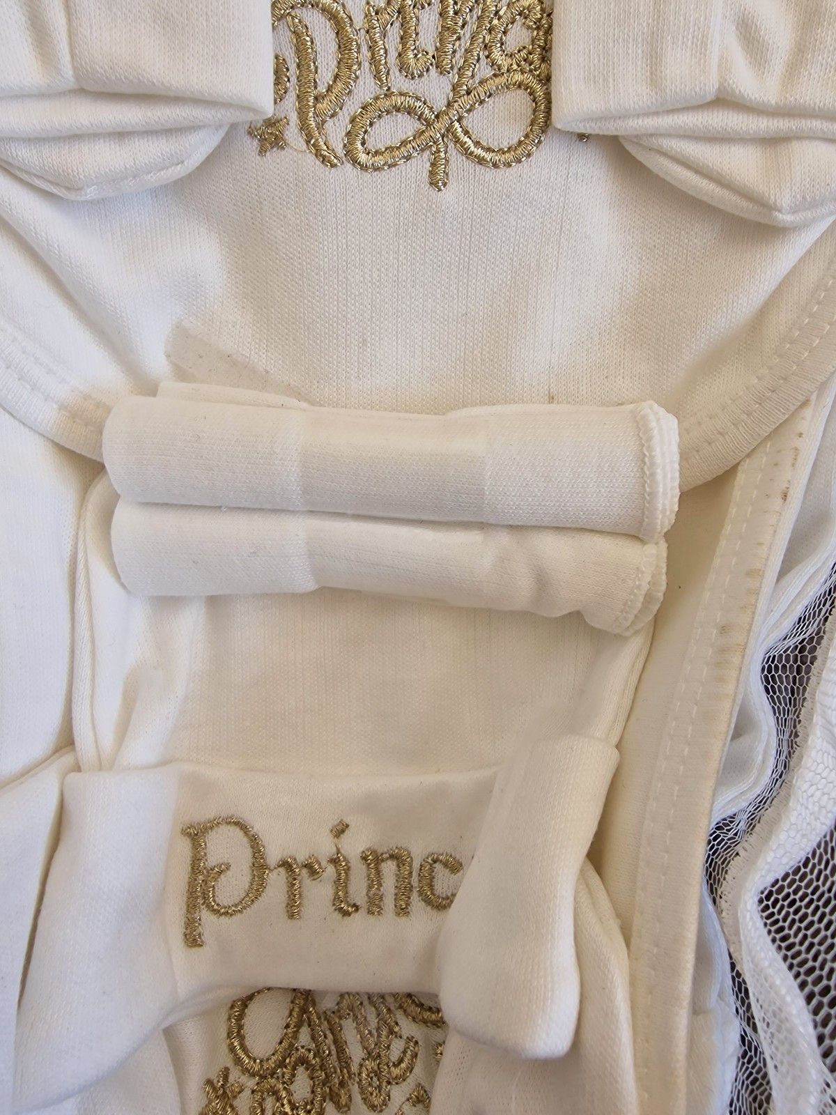 Newborn Baby Boy 11-Piece Gift Set Lilsoft Little Prince White Gold Starter BNIB
