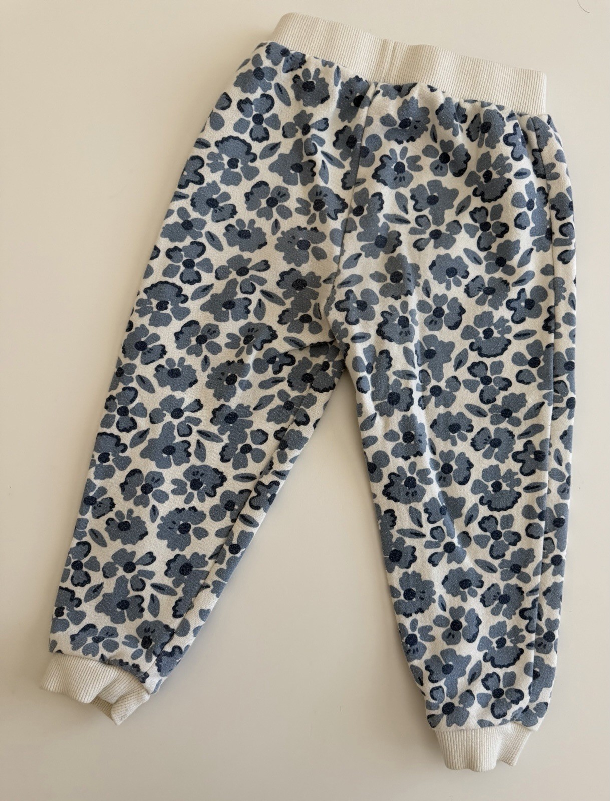 Gap Kids Girls 3T 2pc Floral Logo Pullover Sweatshirt & Jogger Pants Set