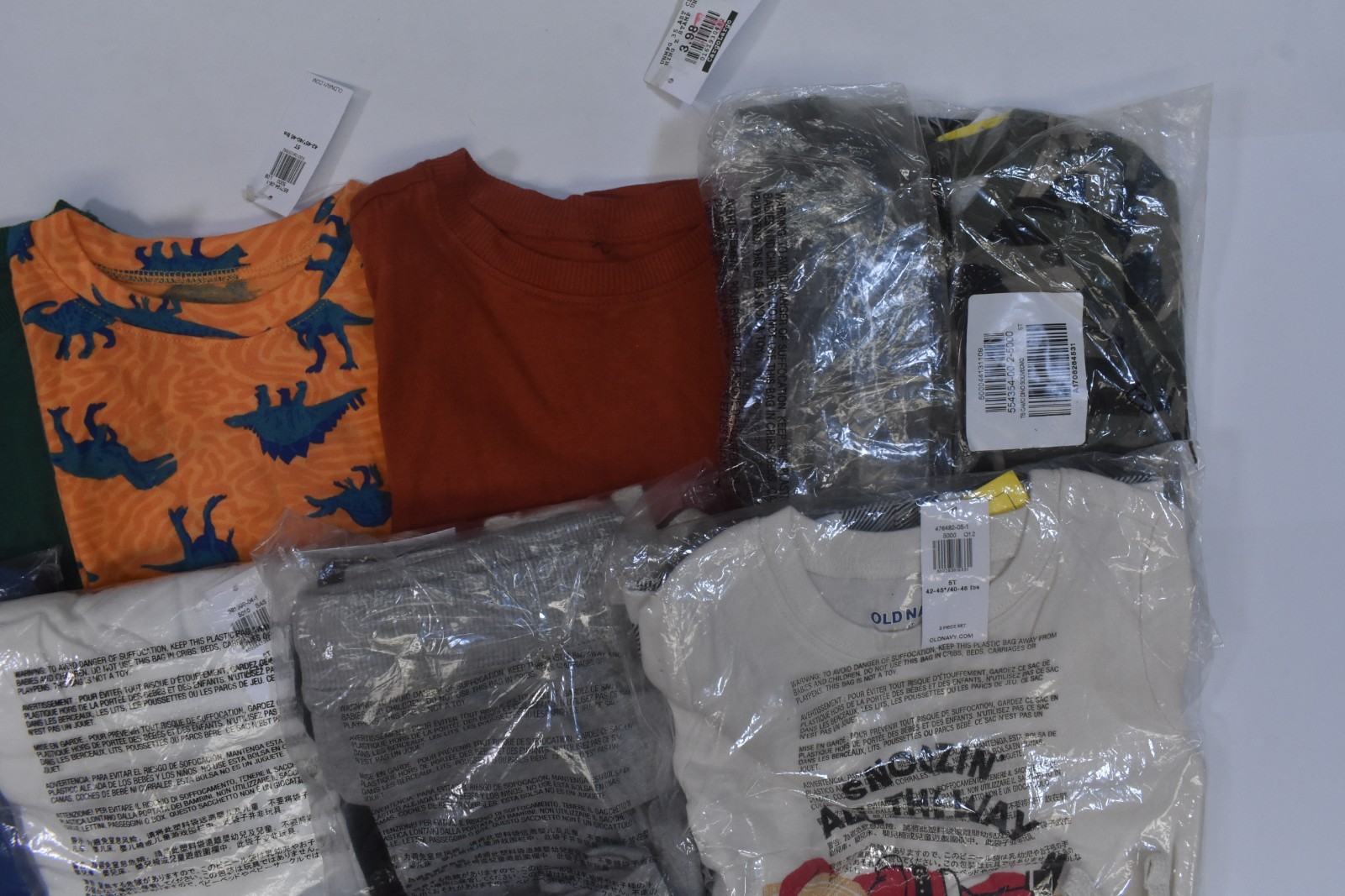 Old Navy Bulk Lot Of 20 Toddler Boys Size 5T Mixed Season Tops Bottoms Pajamas