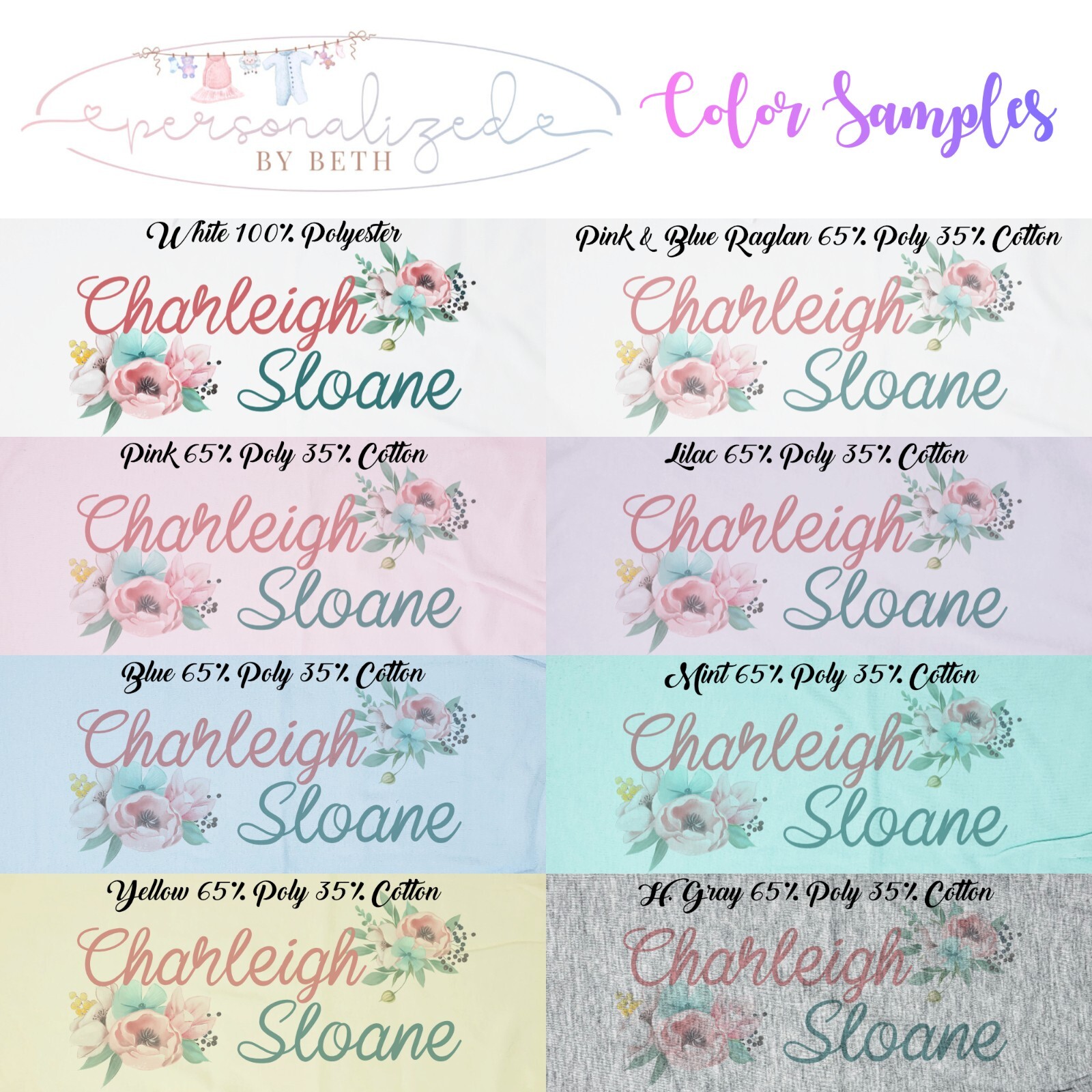 Baby Girl Personalized Floral Peony VS1 Gown Coming Home Outfit
