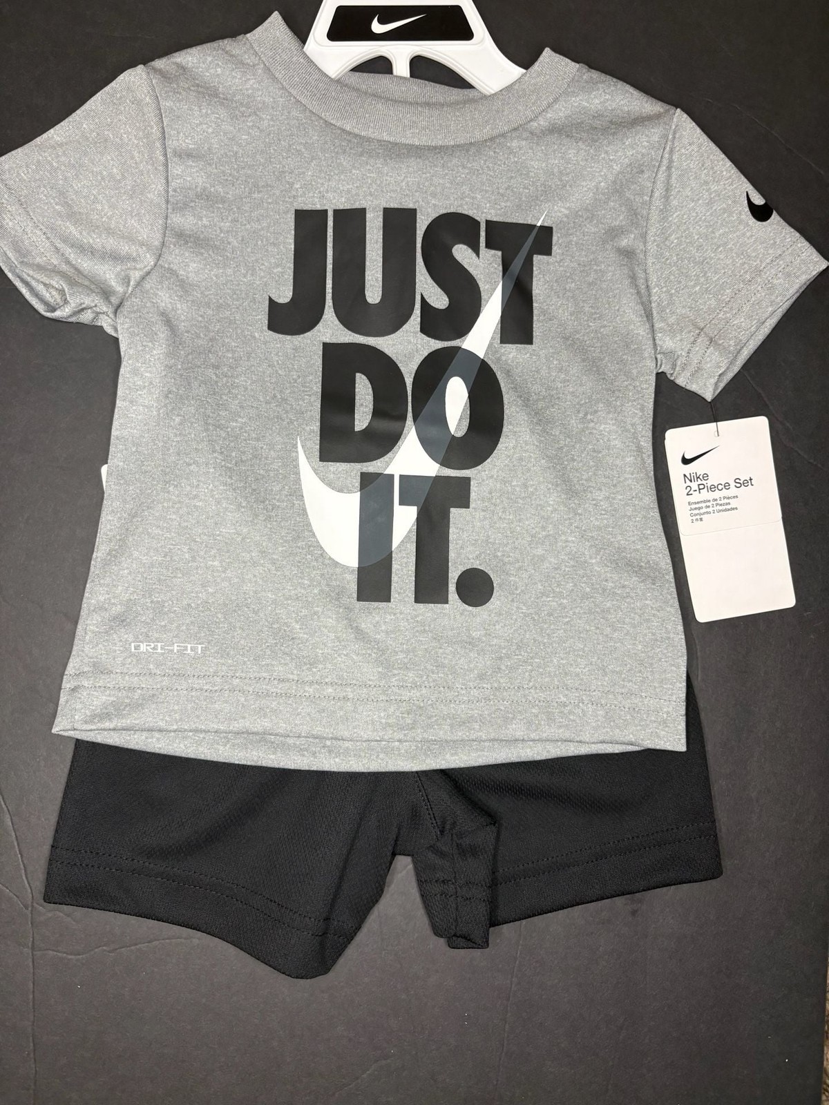 Nike Toddler Boys 2T Dri-FIT Just Do It T-Shirt and Shorts 2-Piece Set