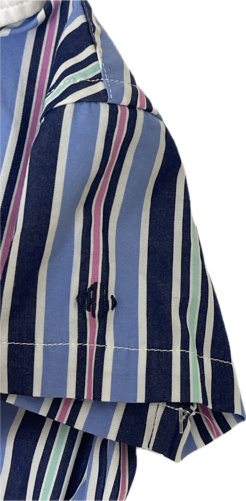 Ralph Lauren Baby Boy Striped Shirt and Linen Short Size 3M Retail $95