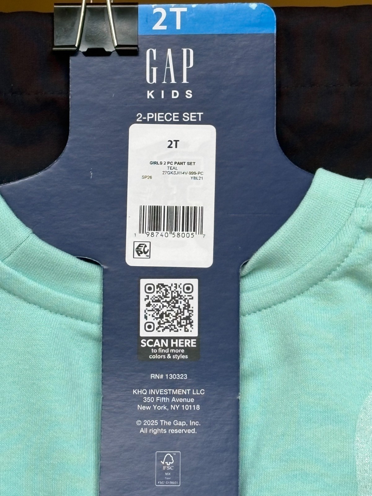 Gap Kids Girls 2T 3T 4T Teal Hearts 2-Piece Set Sweatshirt Flare Pants NWT
