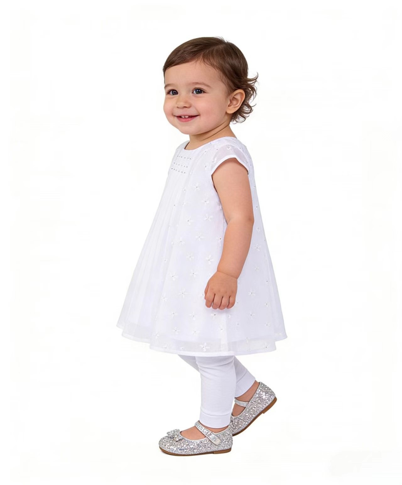 catimini girls cotton summer dress and leggings set size 61218M