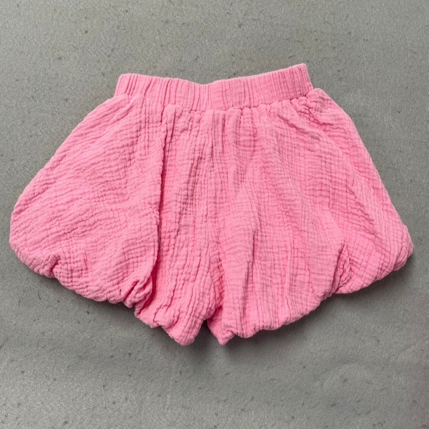 Lola + The Boys 2-Piece Set Girls Size 2 Toddler Pink Gauze Puff Sleeve Bows