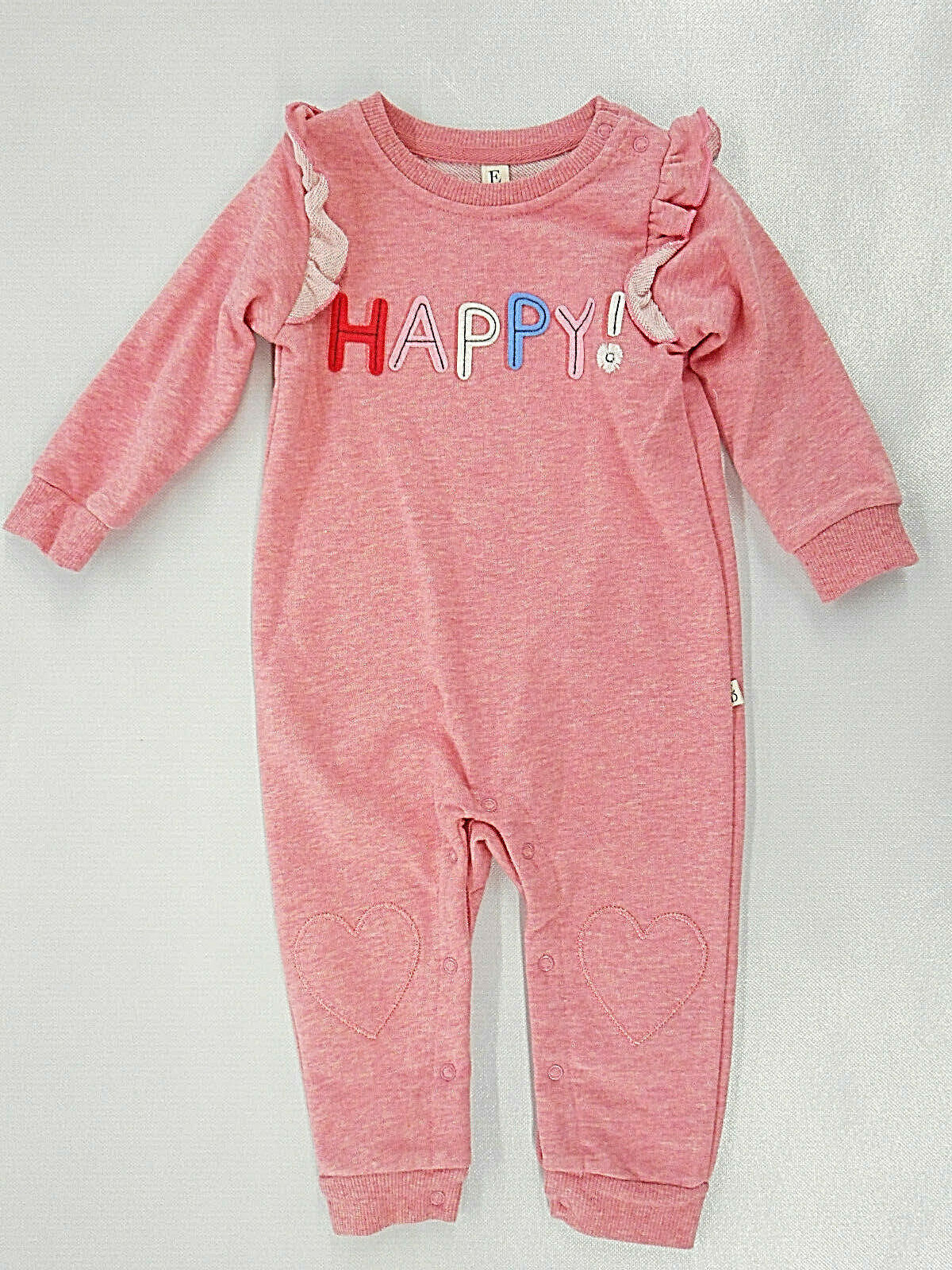 Infant Girls Ellen Degeneres Long Sleeve Pink Coverall Sizes 12Mth. – 24Mth.