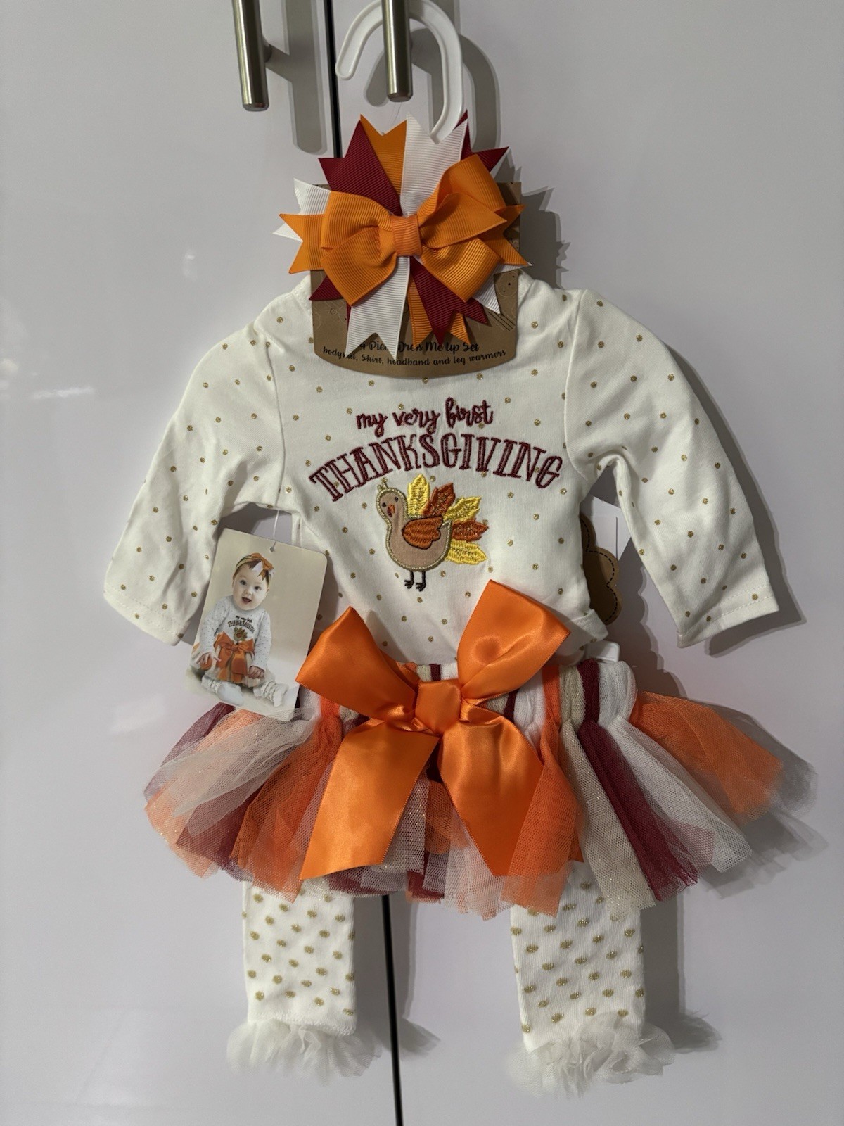 NWT Girl’s Thanksgiving 4-Piece Outfit. See description for available sizes