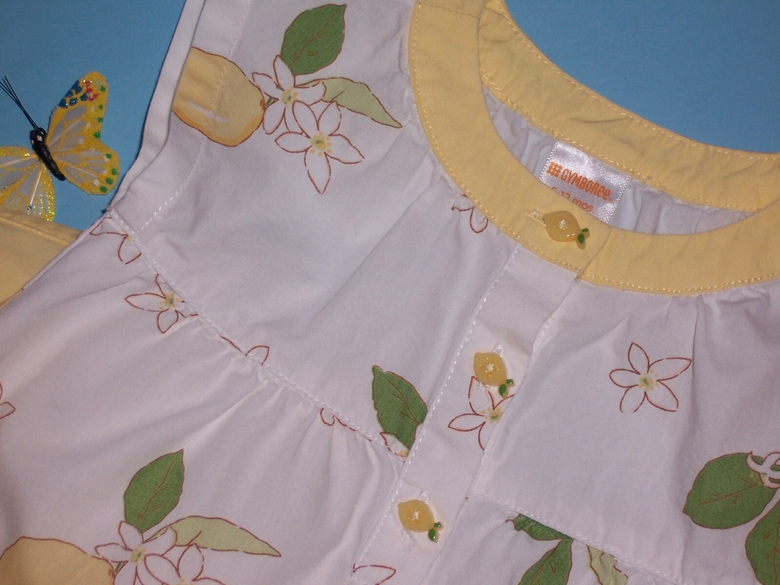 Gymboree girls “LEMON TREE” 3 PC SET…6-12mth…OUTLET…EUC