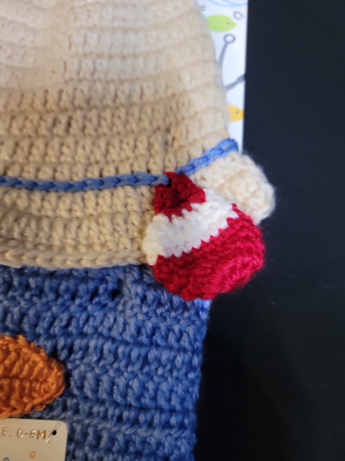 SO DORABLE 3 PIECE PHOTO -OP SET SIZE 0-6 MONTHS BEACH HAT/BOTTOMS CROCHET NEW