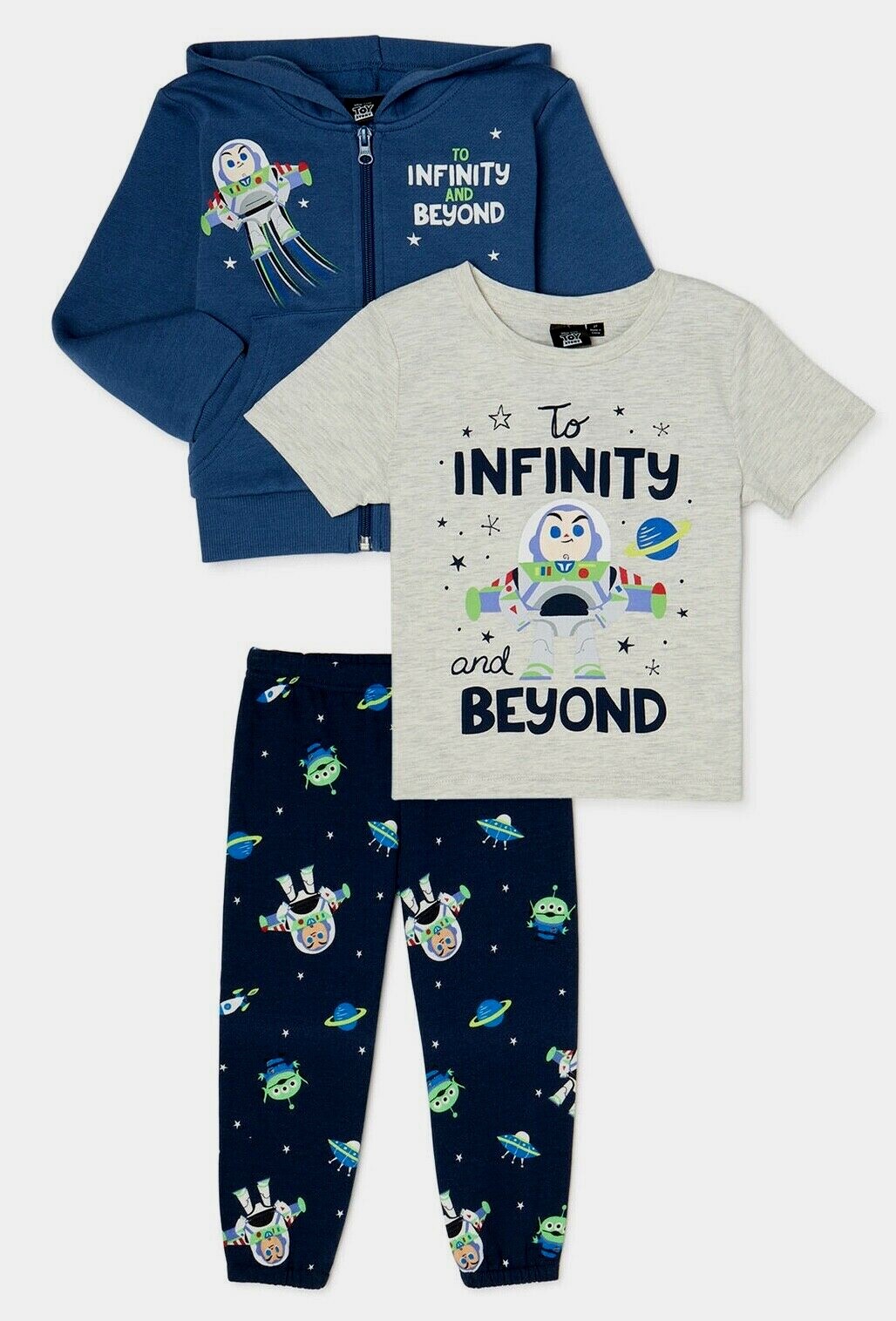 Disney Pixar Toy Story Hoodie T Shirt Pants Outfit Set Boy Girl 3T 4T 5T Buzz Li