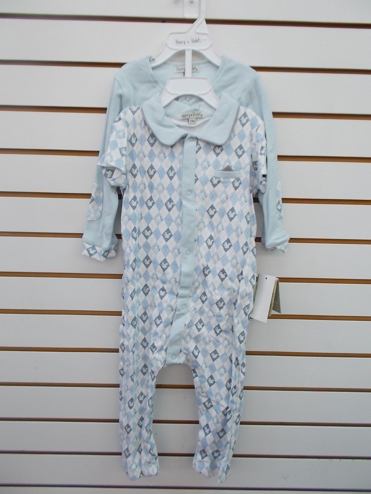 Infant Boys Harry & Violet $38 3pc Blue & White Set Size 12 Months – 24 Months