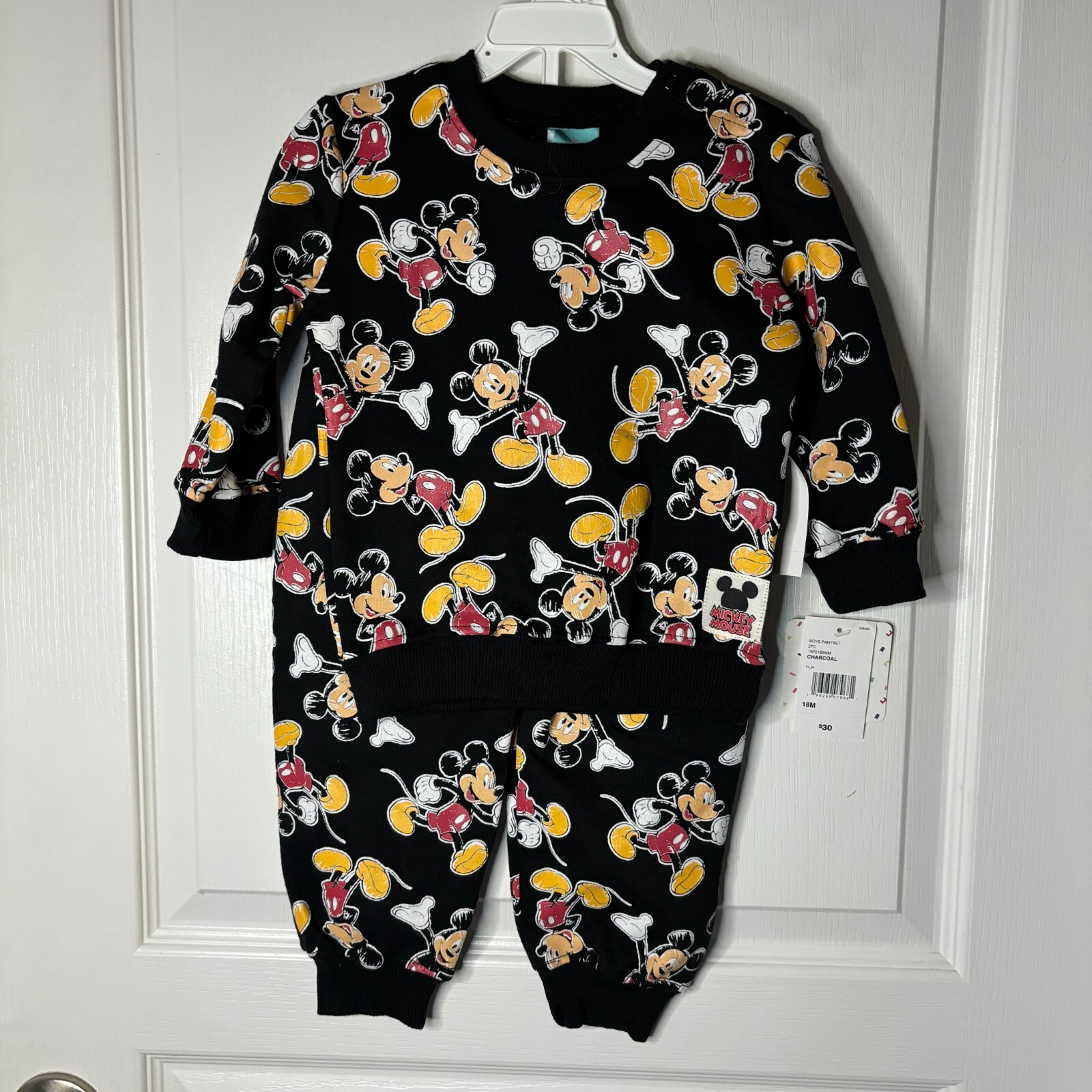 Disney Baby Boys 2-pc Lion King Mickey Mouse Long Sleeve Shirt & Pants Sets, 18m