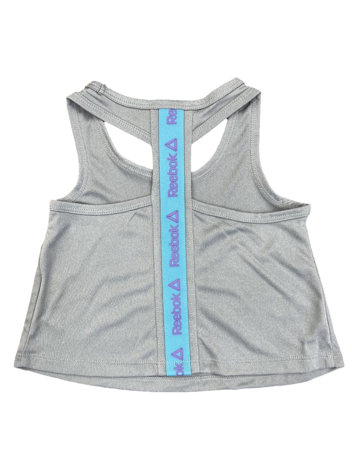 Reebok Toddler Girls Purple & Blue 3pc T-Shirt Tank Top & Shorts Set