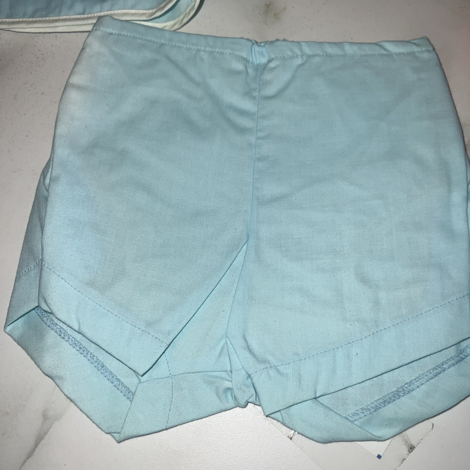 Vintage New With Tags Nannette Baby Blue Short Set