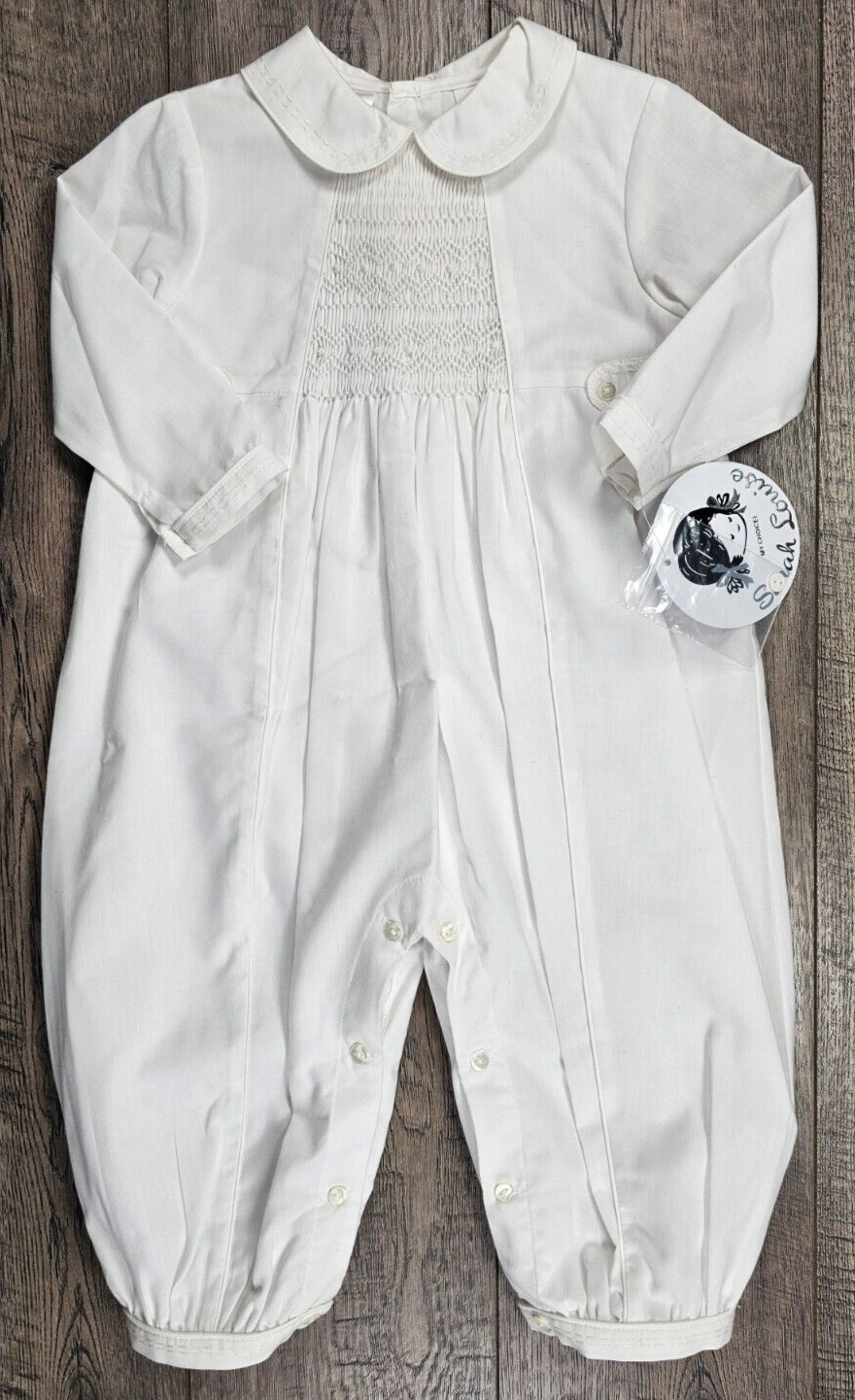 Baby Boy Clothes New Sarah Louise 12 Month Off White Smocked Dressy Outfit
