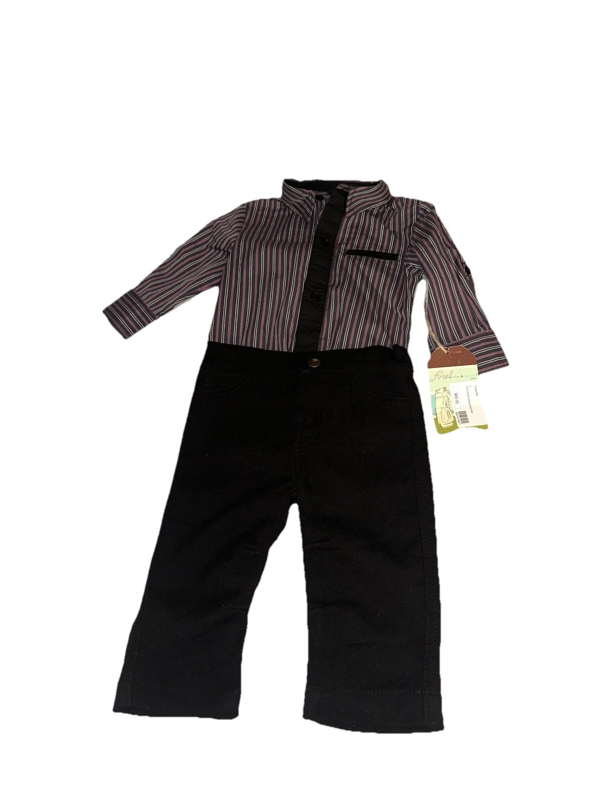 Fore!! Axel & Hudson Boys 2pc Navy and Black Set 9-12 Months