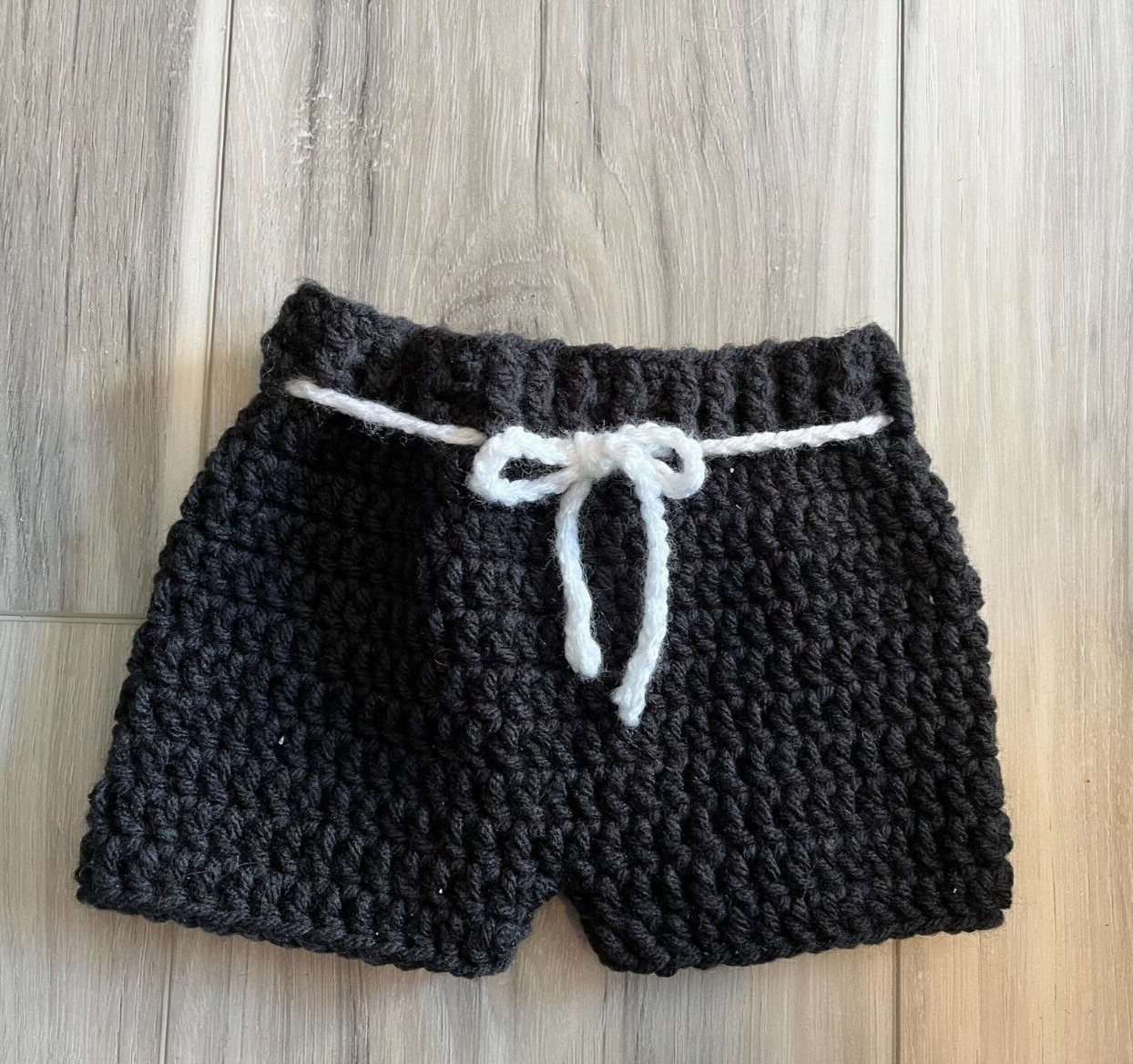 Baby Hockey Outfit Diaper Cover Set Black Shorts Legging Skates Handmade NEW