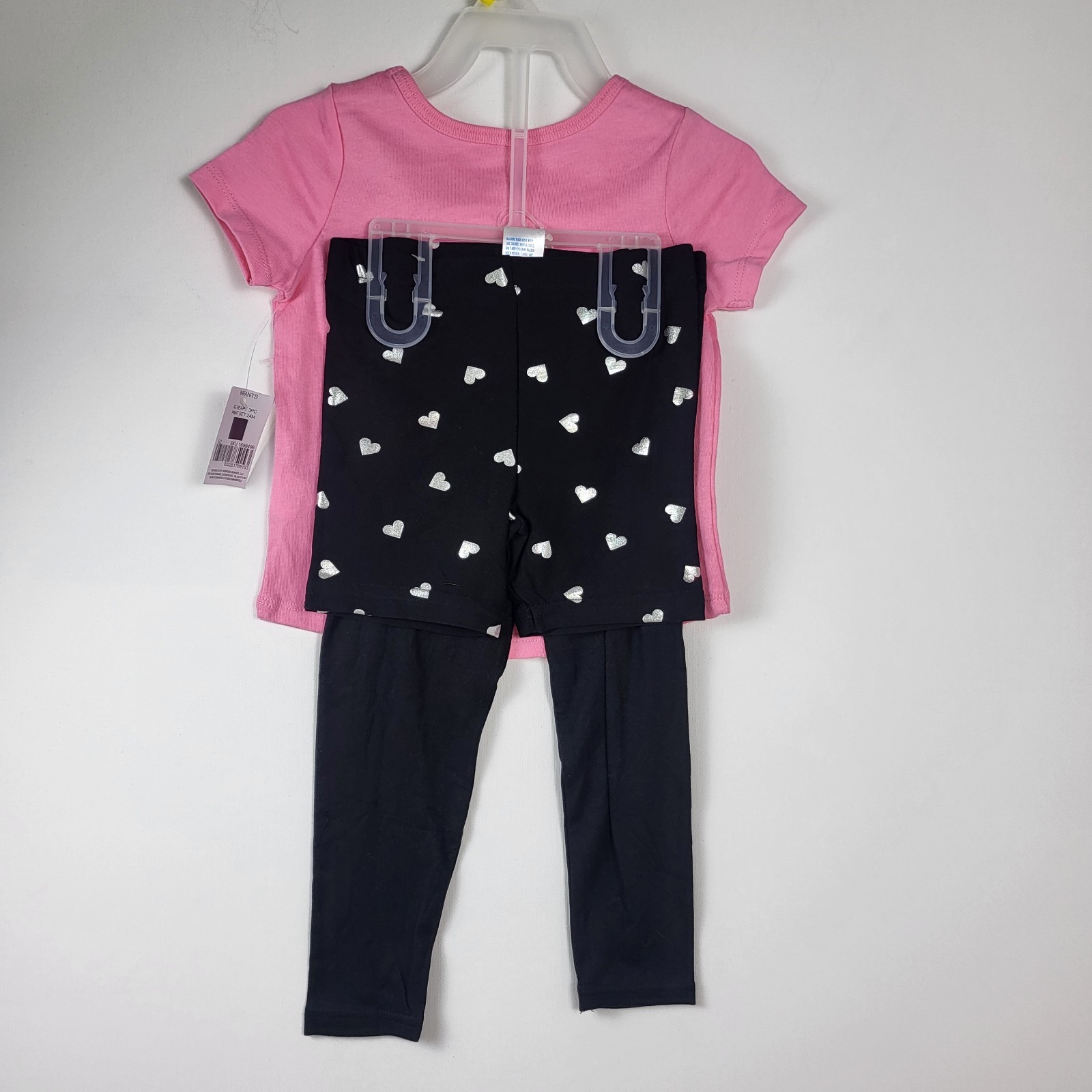 2 Kidgets 3 Piece Top Leggings 1 Short Set 1 Romper 24 Month Pink Yellow Purple