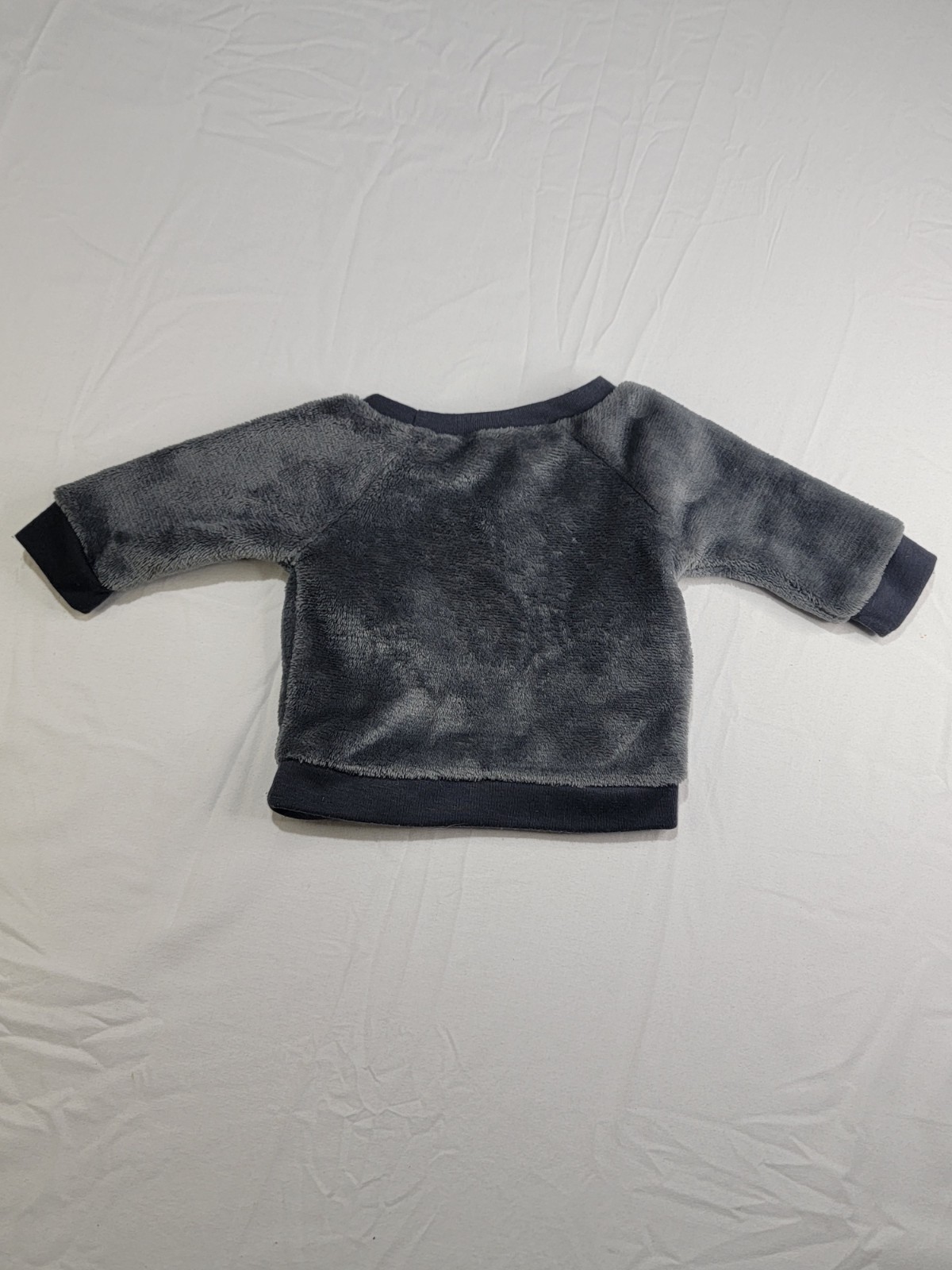 Disney Baby Mickey Mouse 2 Piece Outfit Set Newborn Gray Fleece Sweatshirt Pants