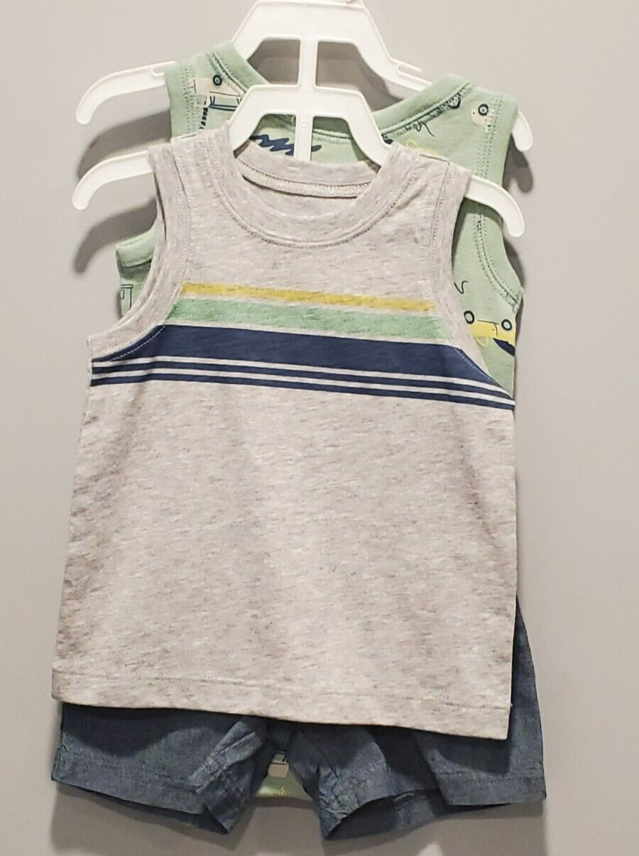 NWT Baby Boy Carter’s 3-Piece Surfboard Little Short Set 9 Months