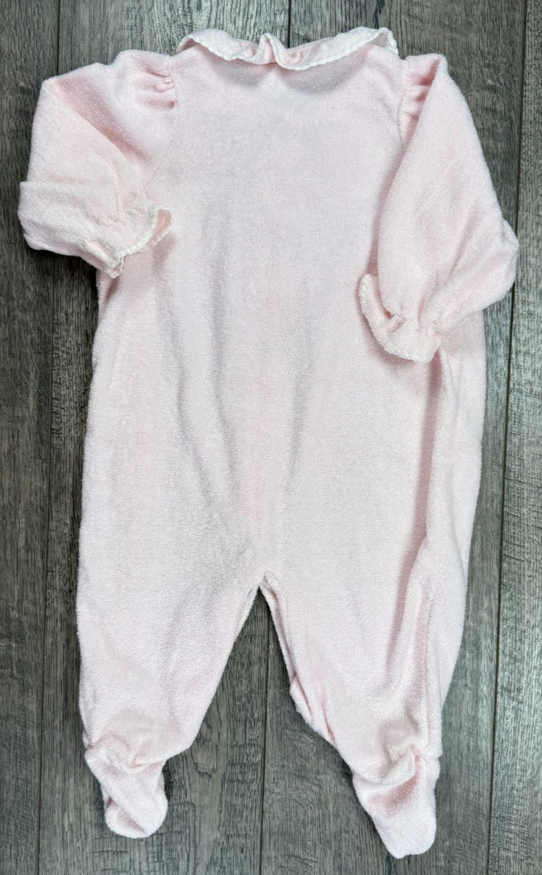 Baby Girl Clothes Vintage Carter’s 6 Month 14-17lbs Terry Cloth Footed Outfit