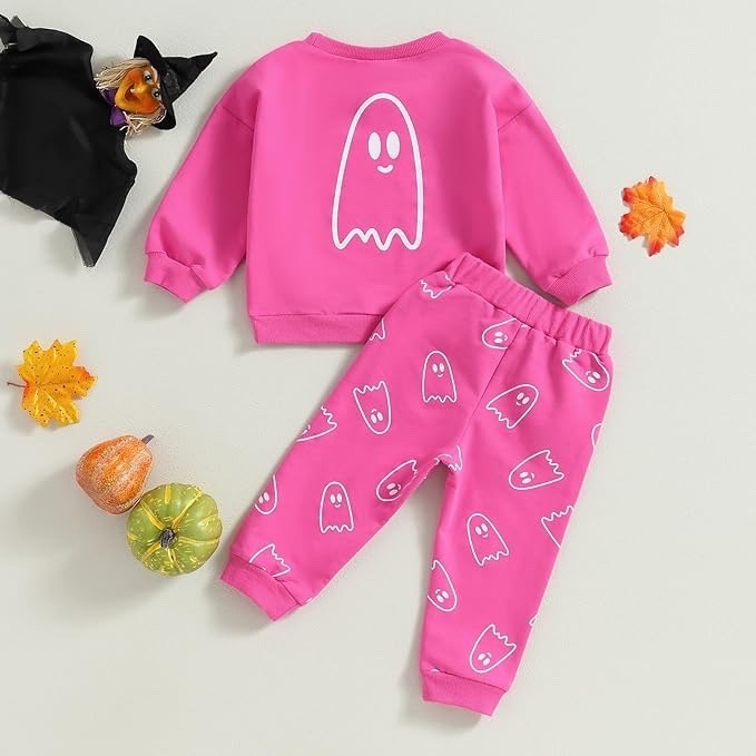Toddler Baby Girl Halloween long Sleeve Sweatshirt Top With Pants Set 18M-24M