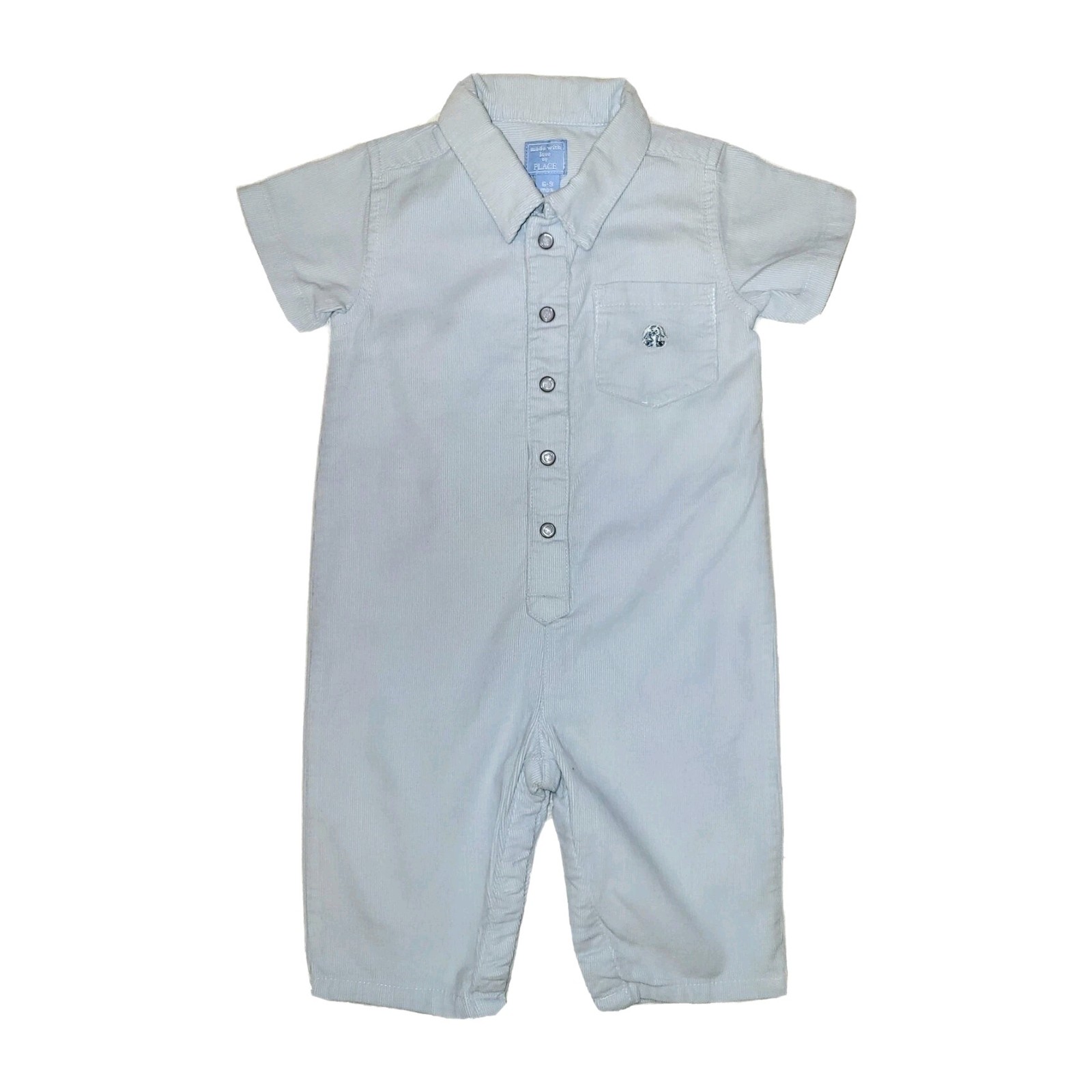 6-9 Month Children’s Place Pocket Front Short Sleeve Pants Polo Style Coveralls