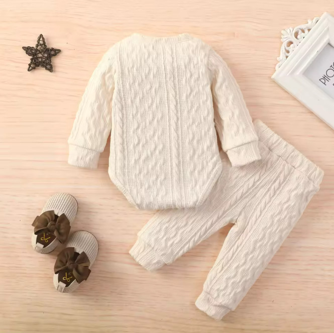 Newborn Infant Baby Boy Girl Assorted Clothes Set LongSleeve Romper Pants Outfit