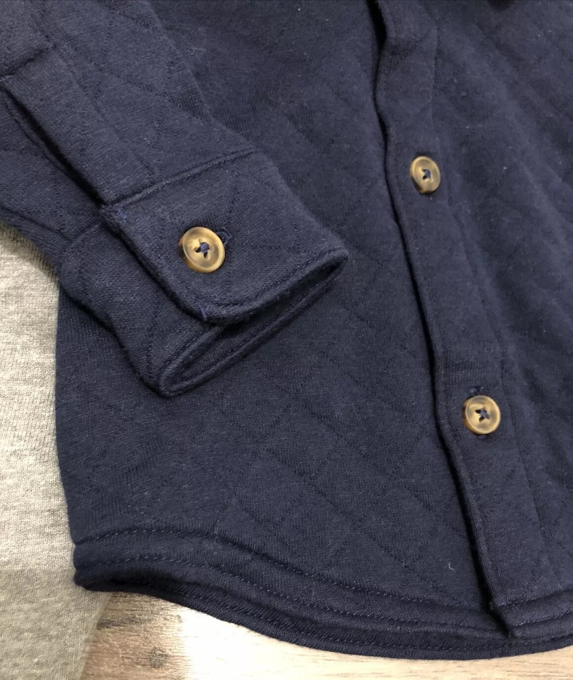 Carter’s Boys Newborn Long Sleeve Pant Set With Quilted Button Up Shirt