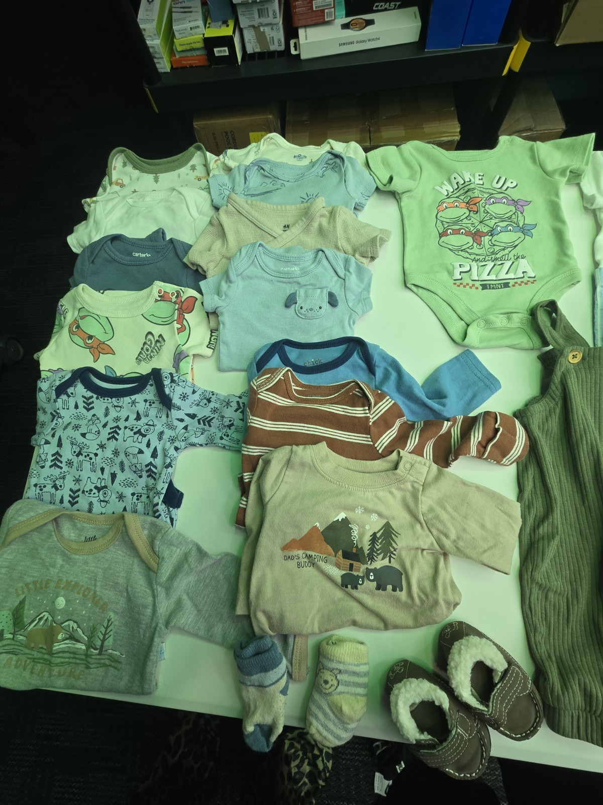 Baby Boy Clothing Lot 57 Pcs Total. 0-3 And 3-6 Months.