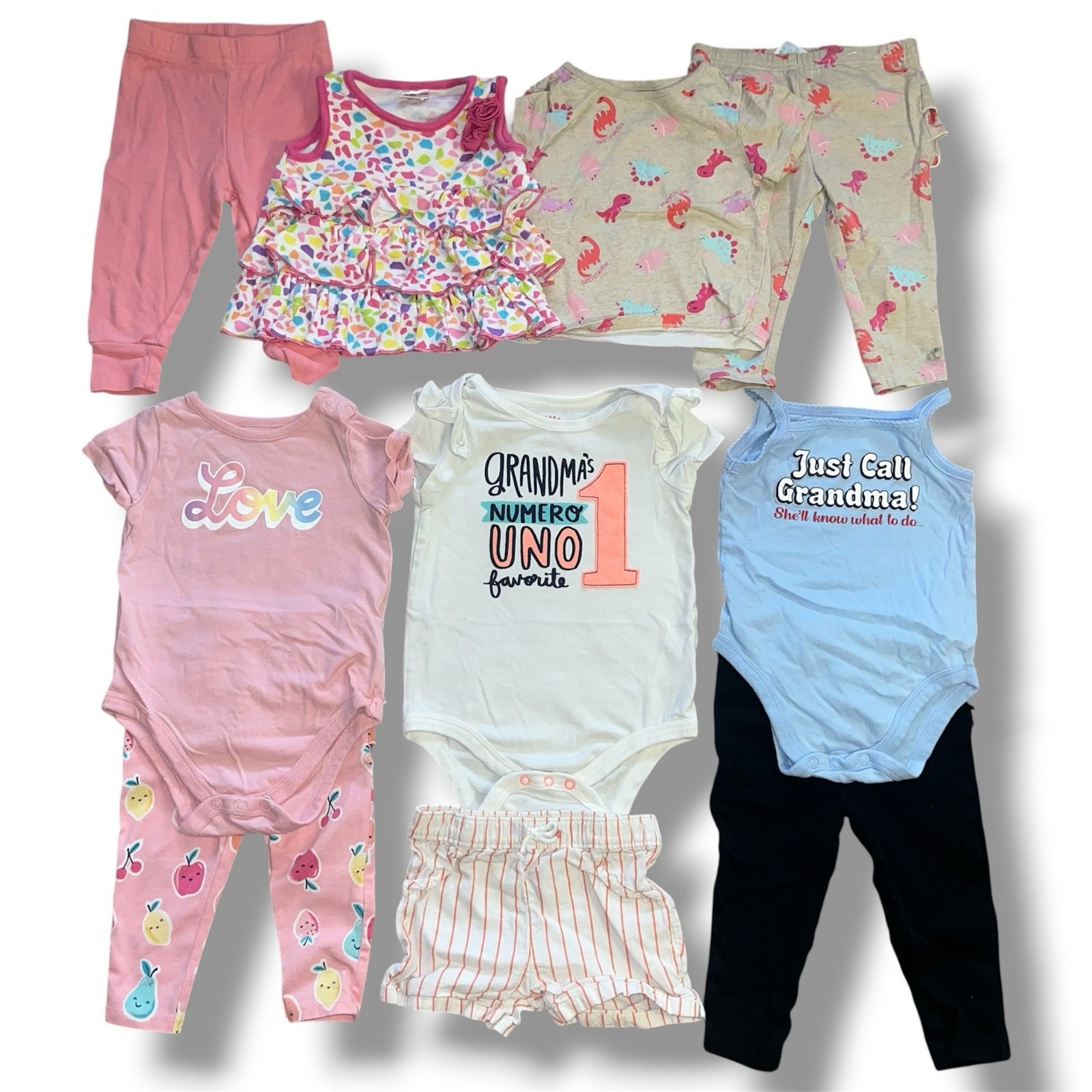 Adorable Baby Girl Summer & Spring Clothes Lot (10 Pieces) – Size 6-9 Months