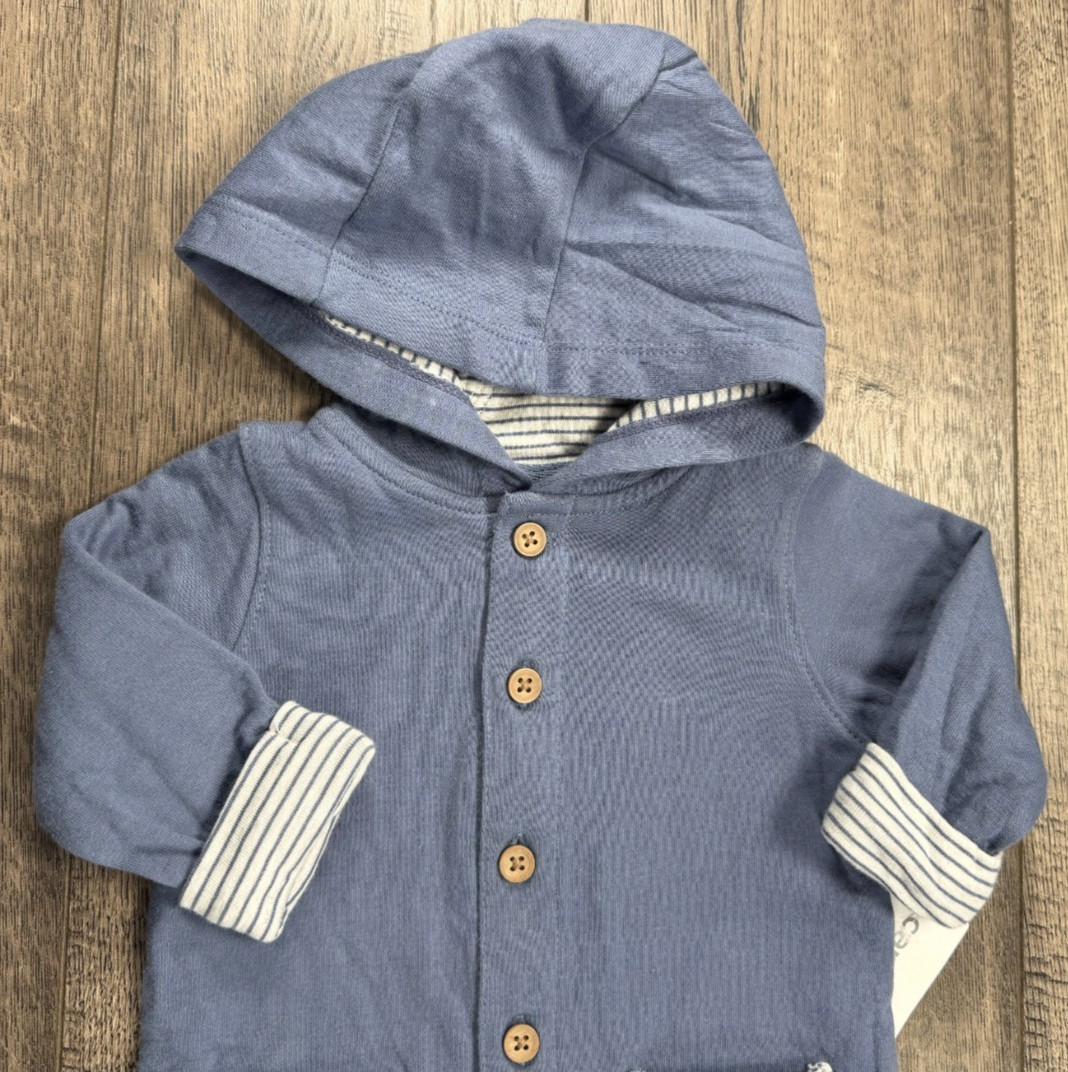 Baby Boy Clothes New Carter’s 3 Month Blue Cuffed Hooded Outfit