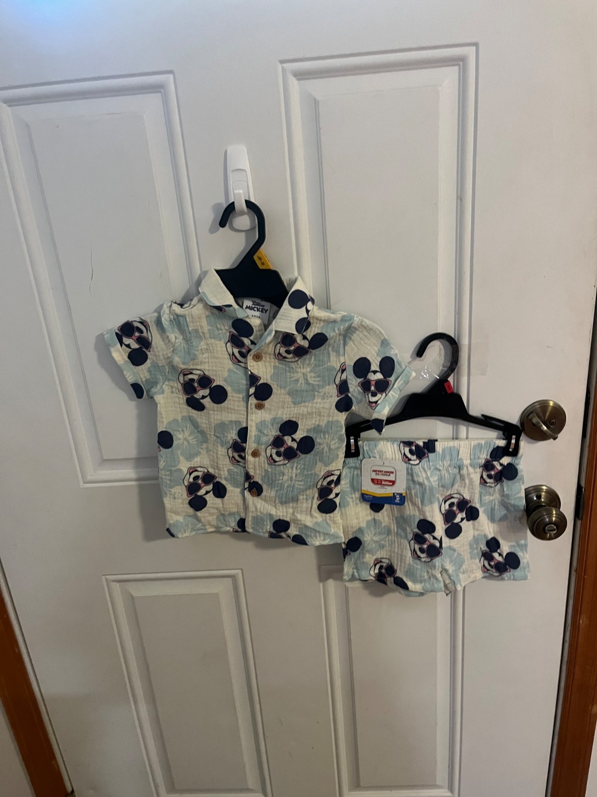 NEW INFANT BOYS SIZE 18 MONTHS DISNEY JUNIOR 2 PIECE MICKEY MOUSE SHORT SET