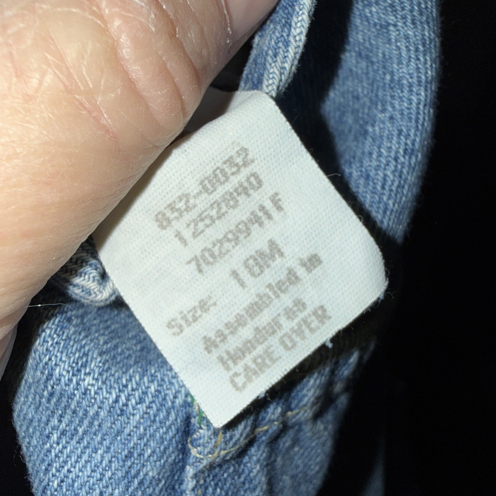 Baby B’gosh by OshKosh B’gosh Denim Bib Overalls Blue 18m Cotton Vtg Vestbak