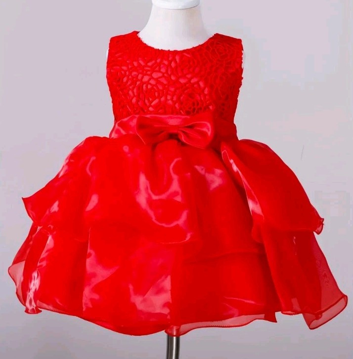 Baby Girl Floral Bowknot Sleeveless Mesh Princess Party dress