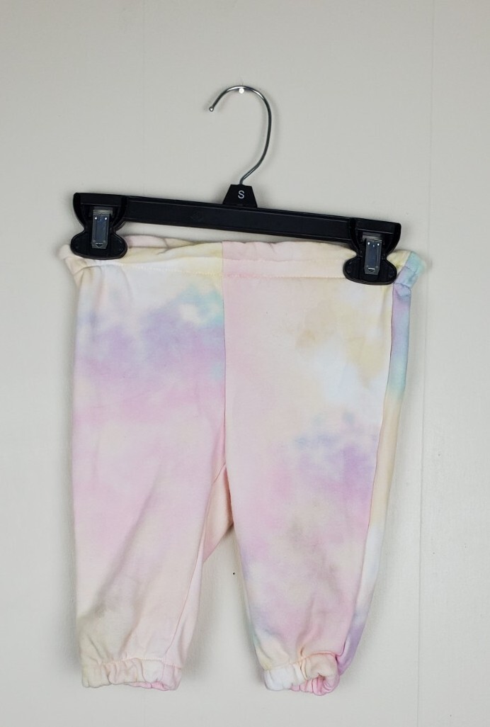 Baby Gap girl 2-piece Pink tie dye softspun joggers top SET 6-12 months