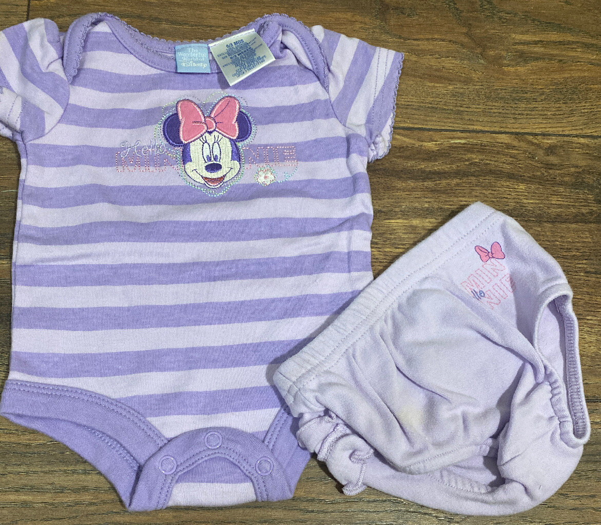 The Wonderful World of Disney Minnie Mouse Outfit 0/3 Months