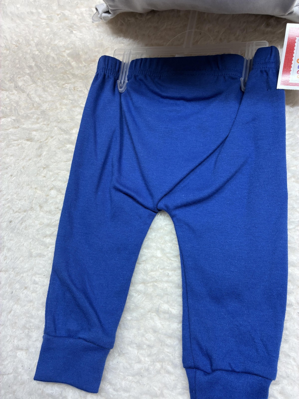 Kidgets Bodysuit Pants Set Baby Boys 3-6 Months Gray Blue Rocket Blast Off 2pc