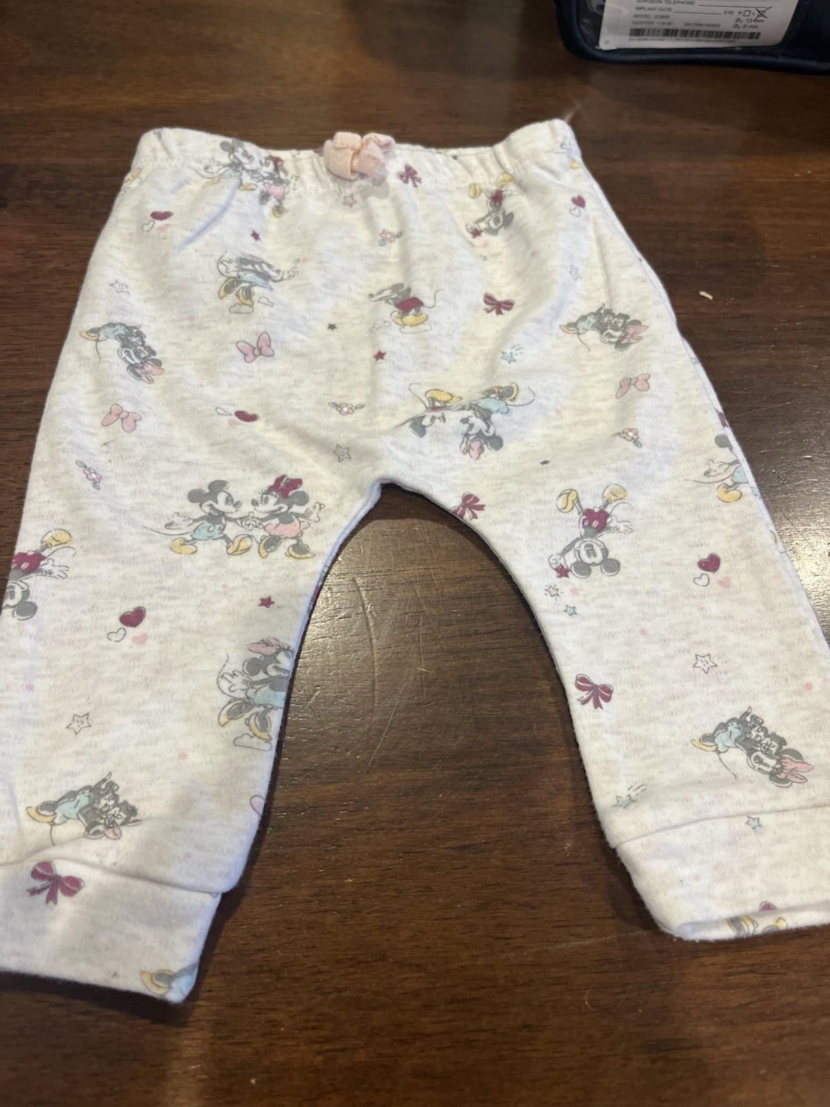 Disney Baby Mickey & Minnie Pink 2pc Bodysuit & Pants Set 6-9M Cotton
