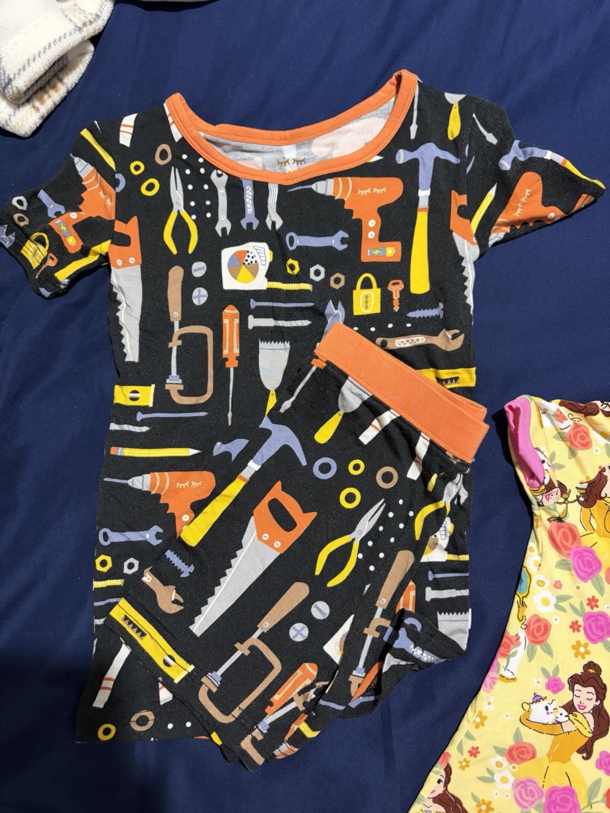 Little Sleepies Little Builders Aka Tools- Two Piece Short Set 4t