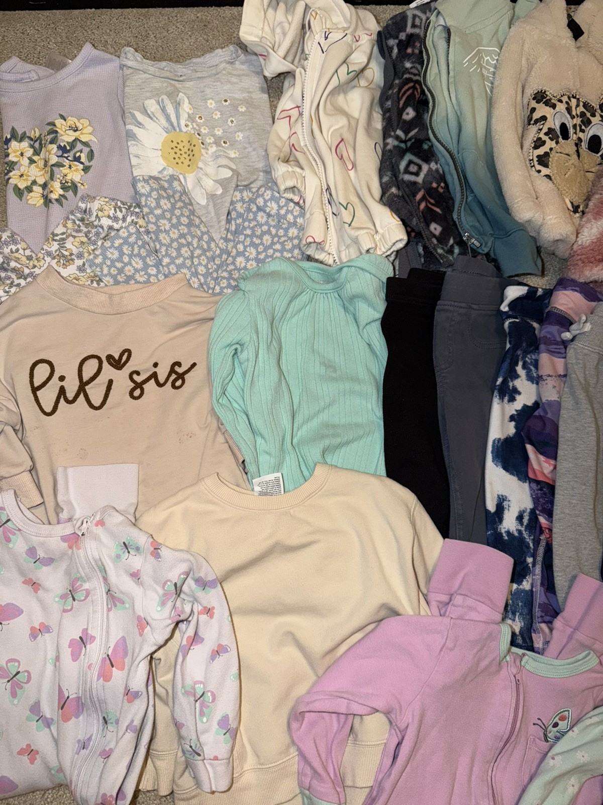 Girls 18 24 months 2T clothing lot shirts jacket pant dress bundle 26 piece lot