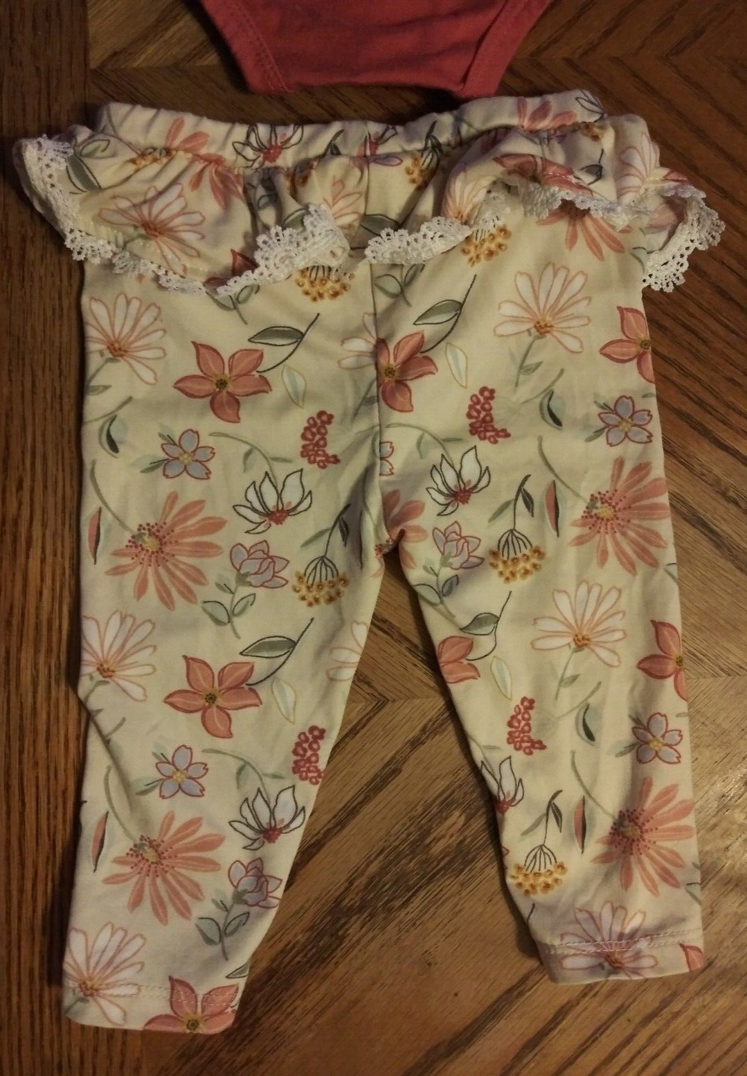 Little Chickadees 6/9M 2pc Made with Love Onepiece & Pants Ruffles 4