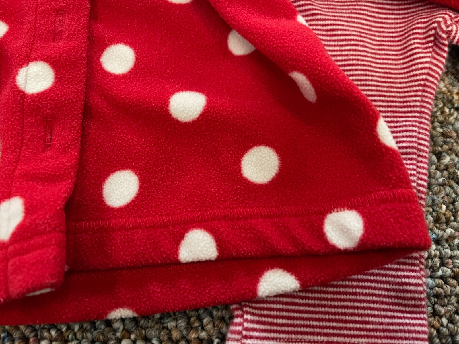 Carter’s Girls Spotted & Striped White/Red Outfit 3-6M