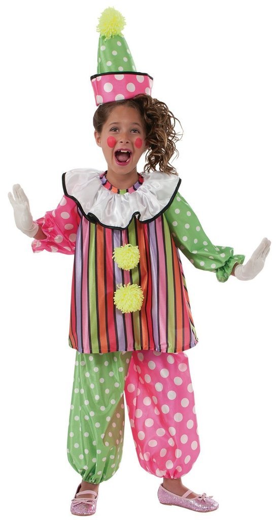 Child Toddler GIGGLES THE CLOWN Cute and Colorful Costume