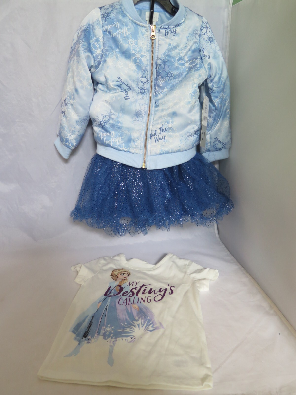 Disney Frozen II Tutu Couture 3 Piece Outfit -Size 3T – New w/Tags – b7