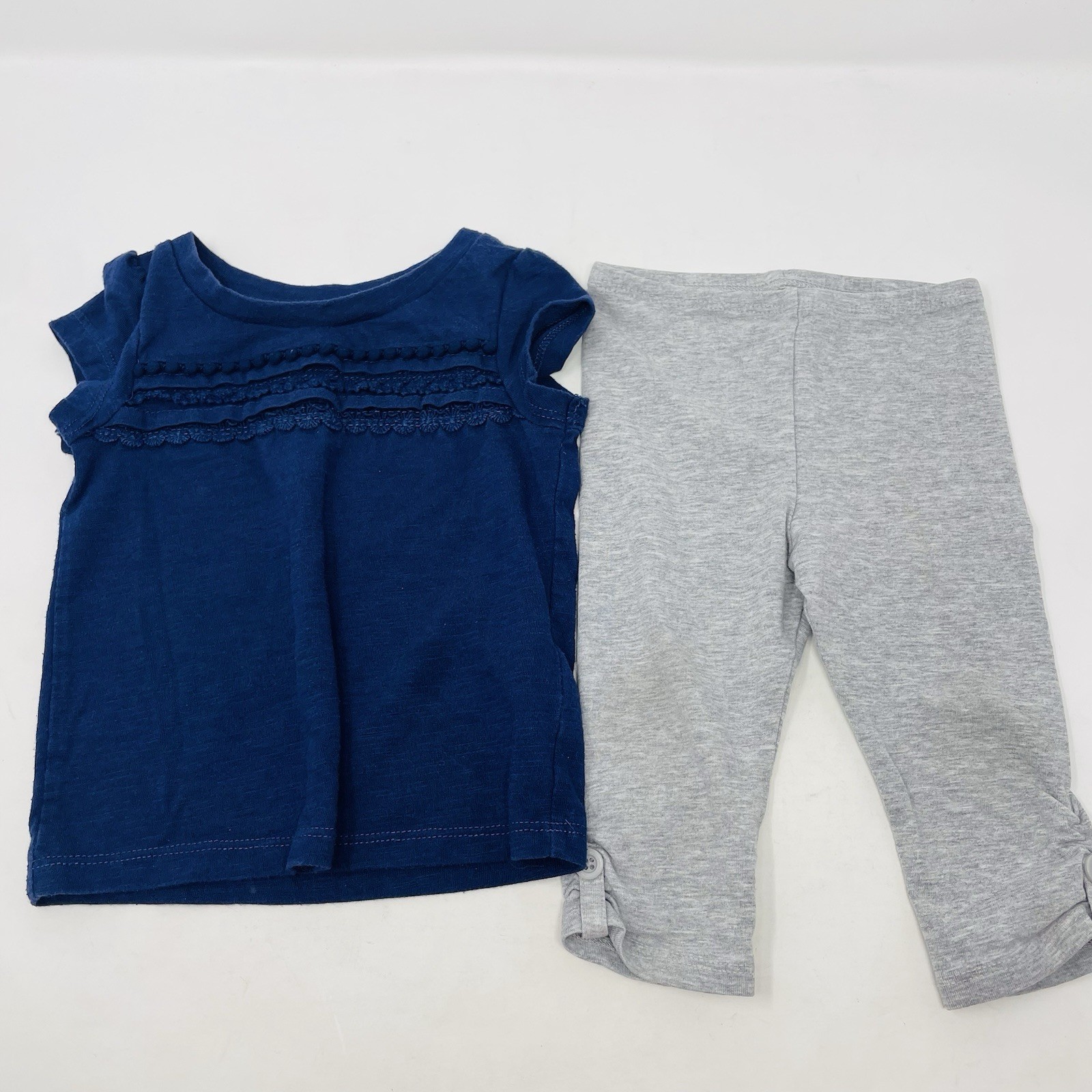 Cat & Jack Circo Baby Girls 12 Months 5 Piece Lot of Shorts Romper & Top 2505
